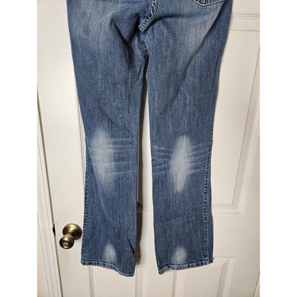 Rock 47 Wrangler Low Rise bootcut Jeans Womens  JUNIORS 7 x 32 Wngs - Picture 6 of 7